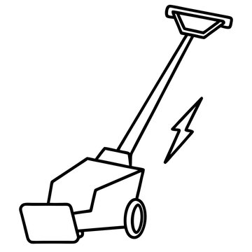 electric floor cleaner outline clip art preview