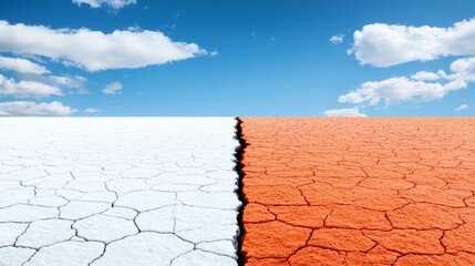 Cracked Earth: Climate Change, Drought, Texture
