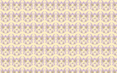 seamless purple floral pattern