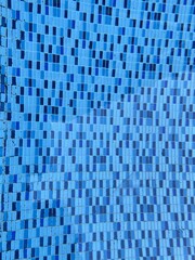 Blue tile at the bottom of the swimming pool surface, blue texture, exterior, idea, design