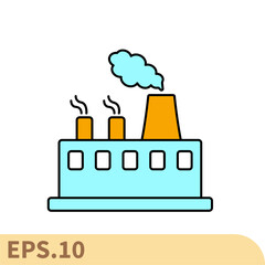 pollution line icons  symbol vector elements for infographic web