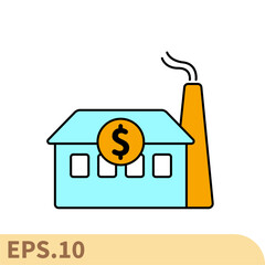 industrial line icons  symbol vector elements for infographic web