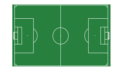 football field with green background, soccer field