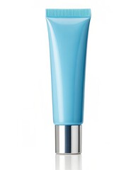Light Blue Plastic Tube Packaging Mockup Cosmetics, Cream, Lotion, Gel Container Design