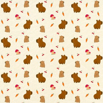 Fototapeta seamless pattern with animals