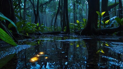forest in the night