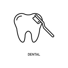 Icon a dental, isolated against a clean background.