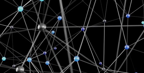 Abstract image of a network connection, representing global communication and technology.