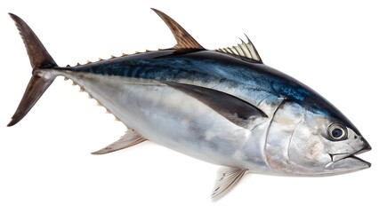 Fototapeta premium Bigeye Tuna Fish Isolated on White Background