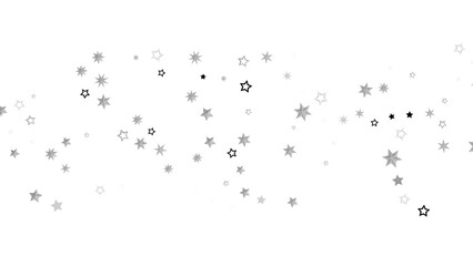 A digital illustration of scattered stars against a black background