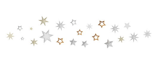 An image of stars of different sizes and colors on a black background, symbolizing hope, magic and the beauty of the universe.