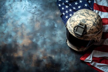 Veterans Day graphic material Patriotic American Flag and Military Memorabilia, American flag watercolor, Military boots silhouette, Soldier tribute