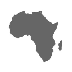 Africa continent map vector. Africa map. Suitable for icon, logo, banner, background, or any content using an Africa continent map theme.