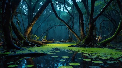 forest in the night