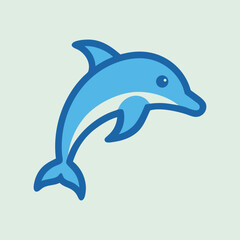 Fototapeta premium dolphin isolated on white