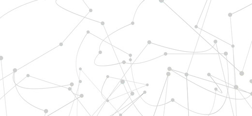 Obraz premium Modern abstract background with connected dots and lines. Ideal for tech, network, and communication concepts.