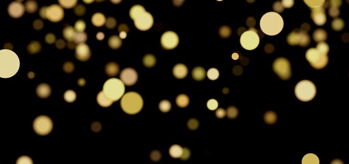 Abstract background with sparkling golden bokeh lights. Perfect for festive designs.