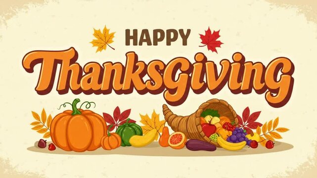 Thanksgiving autumn harvest decorative design