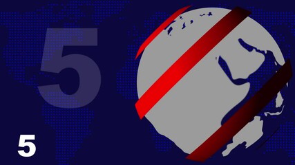 news background and count 10 to 0 on technology background. - Powered by Adobe