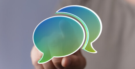 Abstract image of speech bubbles,ideal for communication, conversation, and dialogue concepts.