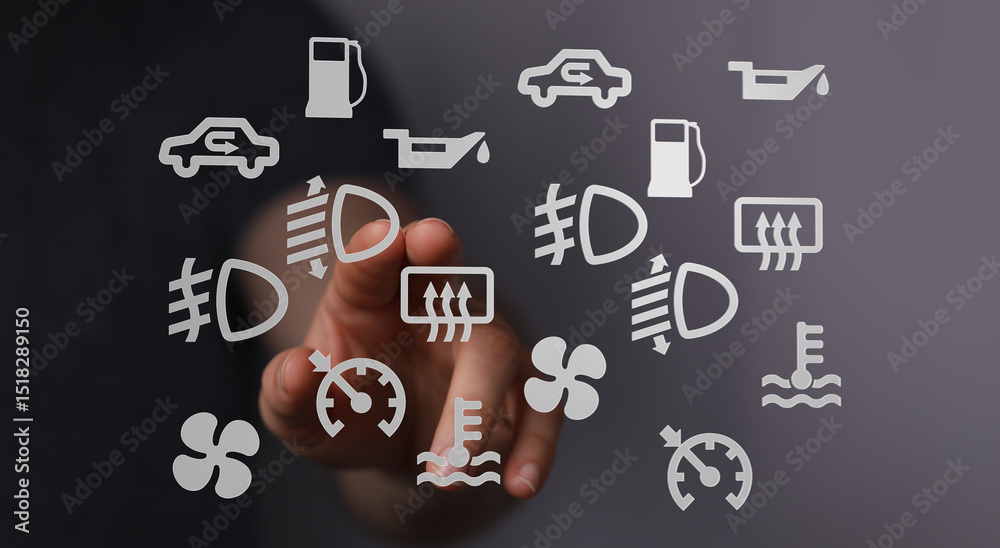 Poster learn to identify and understand your car's dashboard warning lights. prevent costly repairs!