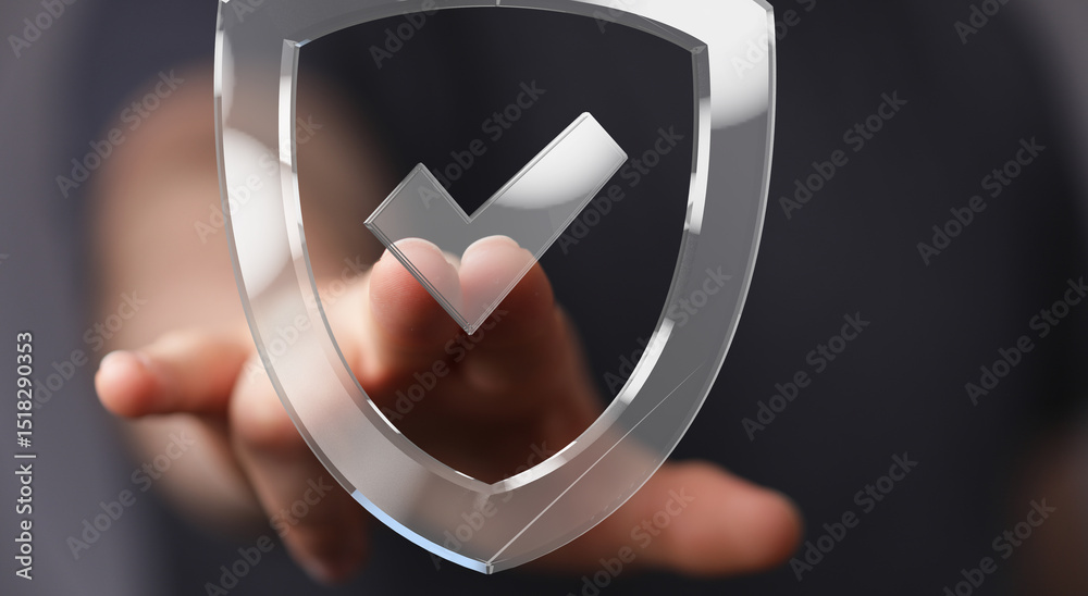 Poster Secure your data with robust cybersecurity measures.  Protect your information and maintain digital safety.