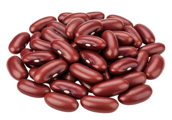 Isolated Pile of Red Kidney Beans