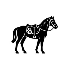 Horse with saddle icon transparent background

