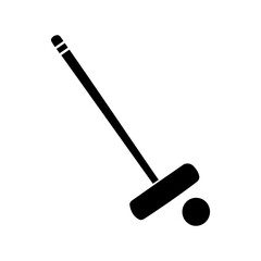 Polo sport icon horse riding with mallet and ball outdoor team competition transparent background
