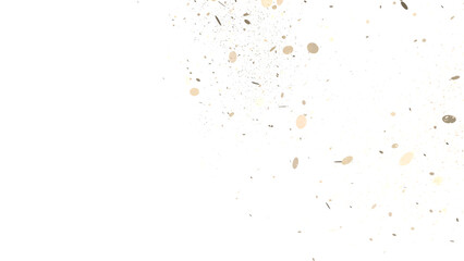 Sparkling Jubilation: Breathtaking 3D Illustration of Sparkling gold Confetti Celebration