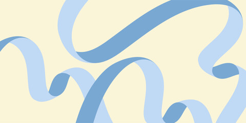 Ribbon line shape background. Wavy shape with Colorful element. Vector illustration.