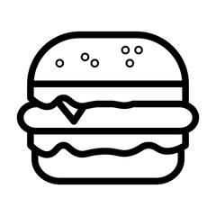 burger line icon