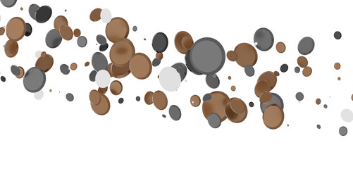  Multicolored confetti on white