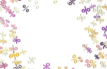 percent sign rain  percentage icon interest rate