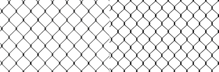 Fototapeta premium Fence with diamond pattern creating a geometric design in a bright setting