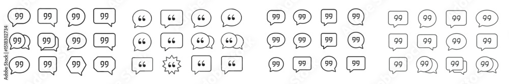 Aufkleber various speech bubble designs showcasing quotes and dialogues perfect for creative projects in a div