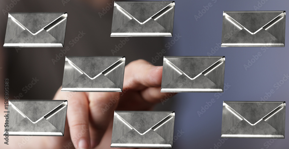 Fototapete Efficient email management solutions.  Organize your inbox and boost productivity.