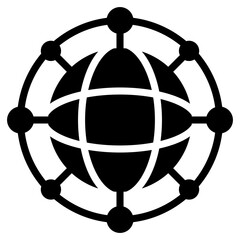 Networking Glyph Icon