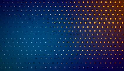 orange dot blue on dark gradient background.