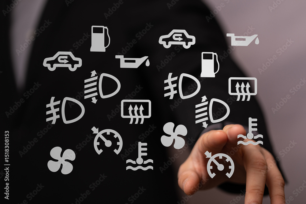 Aufkleber understanding your car's dashboard warning lights is crucial for safety. learn the meanings of commo