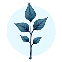 vector illustration of a tree with leaves