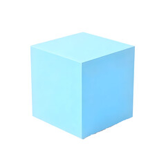 blue box on white background