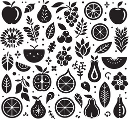 Fruit and Leaf Vector Collection