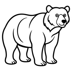 bear-line-art-vector