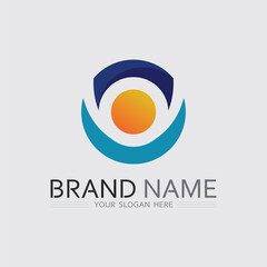 O ring logo business and circle logo design vector