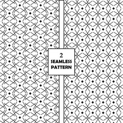Set of vector seamless patterns. Classical geometric textures. Regularly repeating geometrical wrapping surfaces with different shapes. Trendy graphic design. All samples in swatch panel.