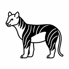 flat design animals silhouette 