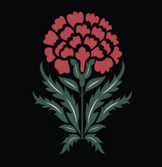 red and white flower