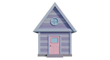 Isolated Small Cartoon House