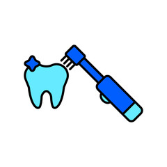 Icon a electric toothbrush, isolated against a clean background.
